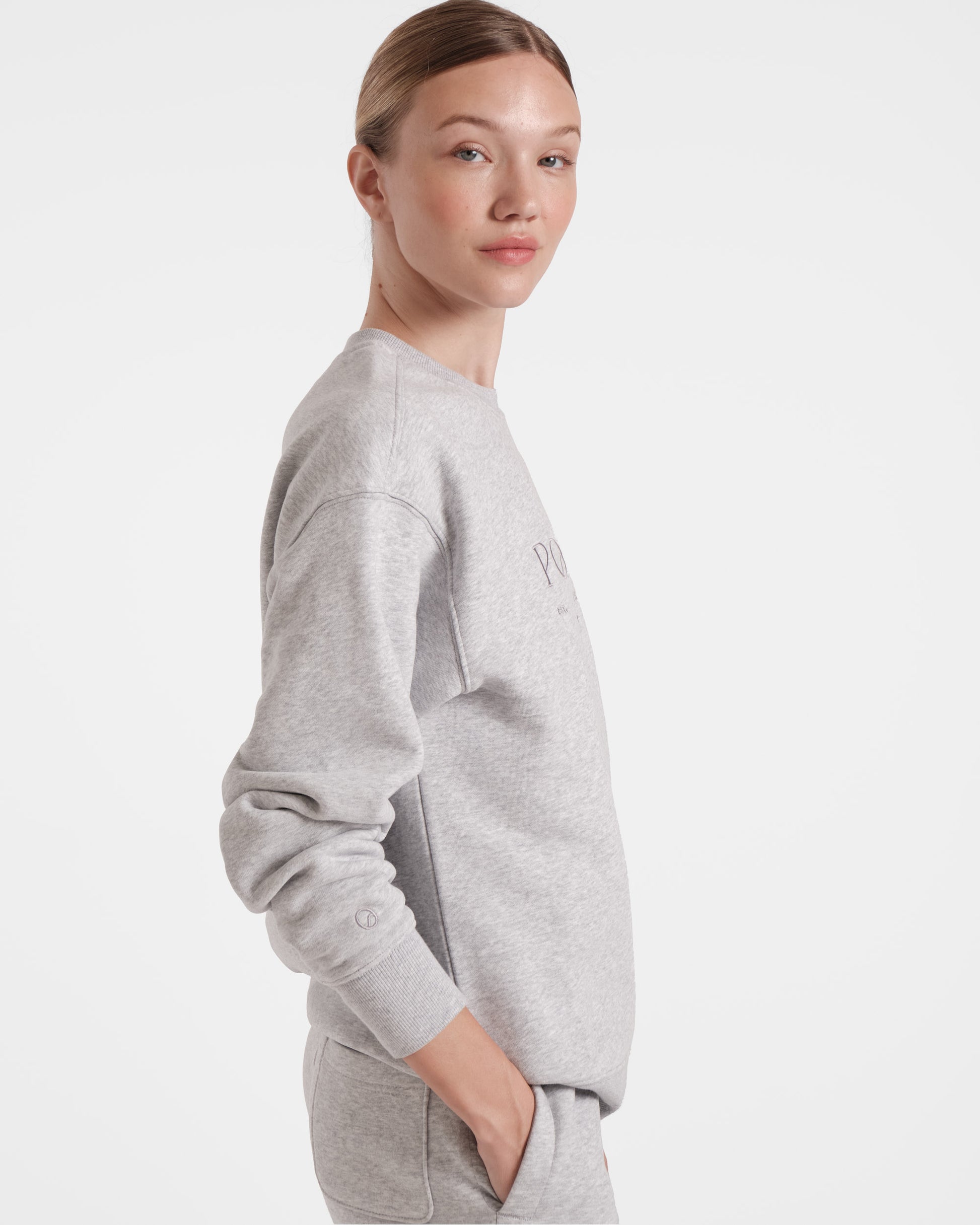 Post Call Crewneck in Heather Grey - On Call