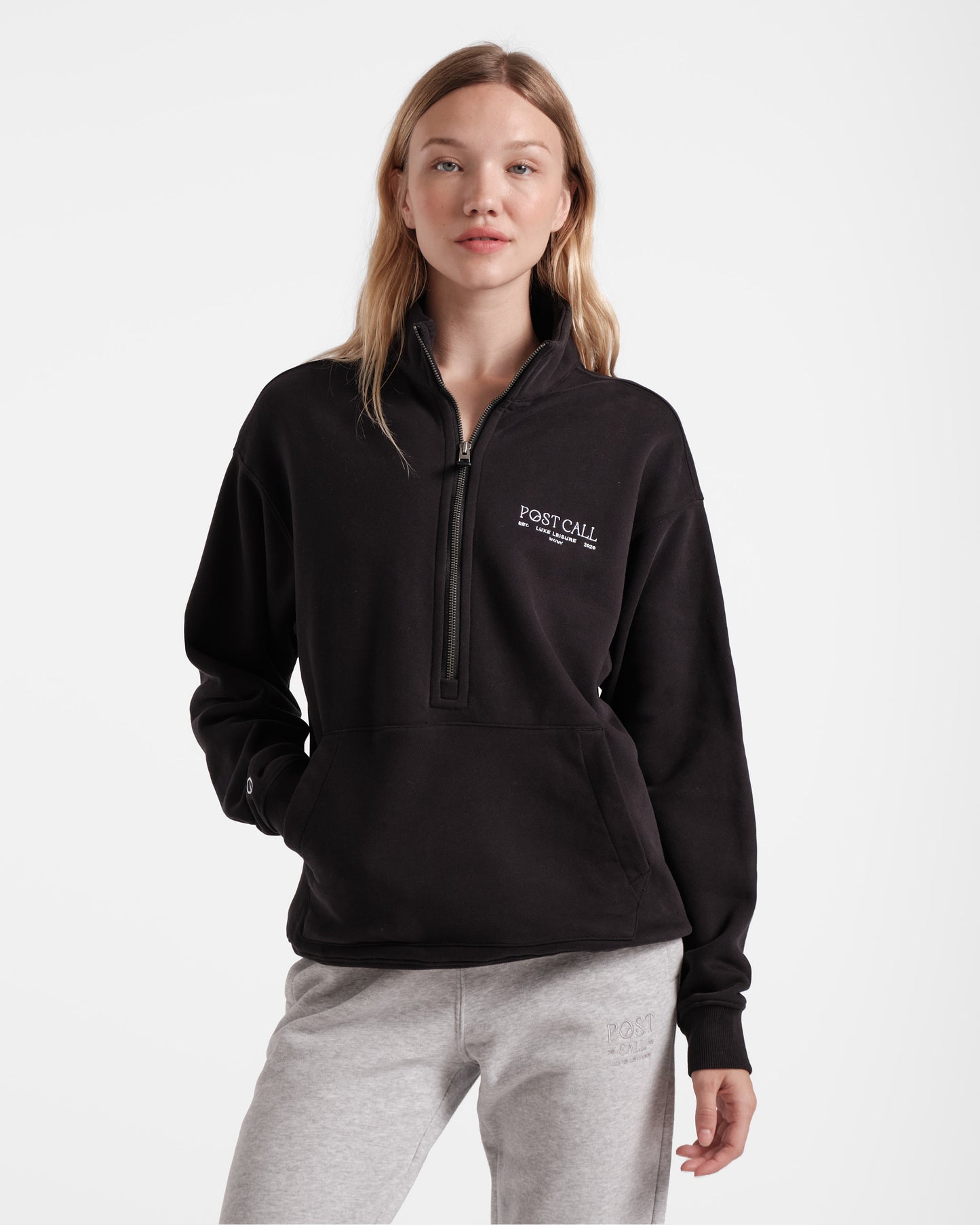 Post Call Men's Half Zip in Black - On Call