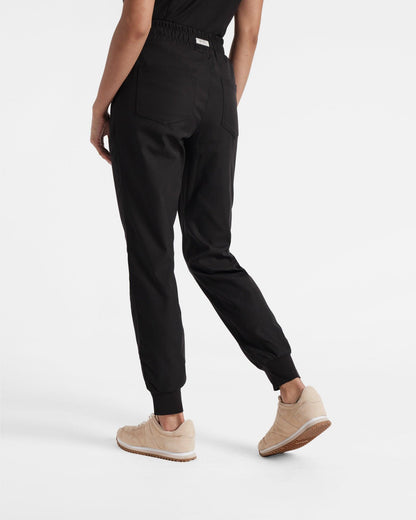 Women's jogger scrub pant in black