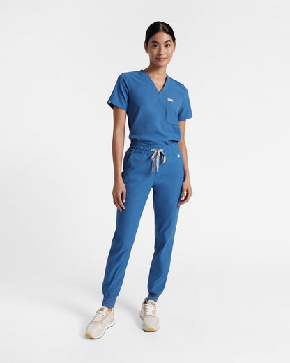 Women's jogger scrub pant in venous blue